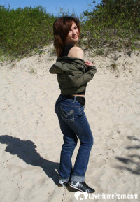 Bumping into a hot redhead in a desert