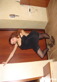 Stripping off my black dress for you