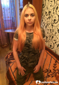 Military beauty gets completely naked on camera