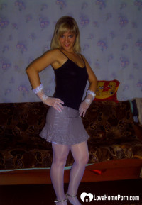 Lust beauty in stockings teases the camera